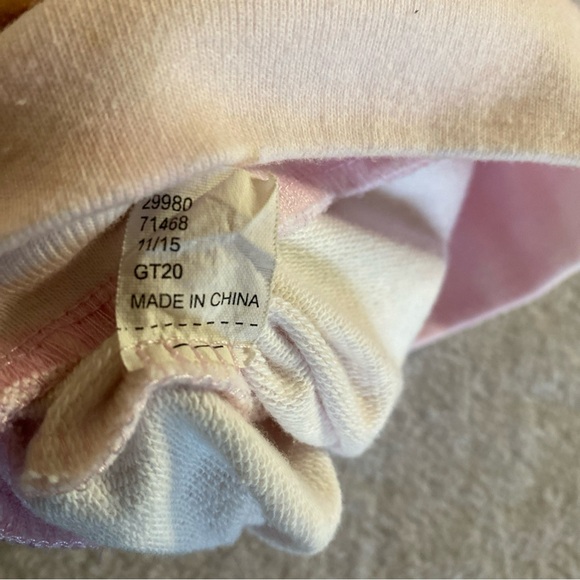 DC Women Juniors 3-5 S Sweatshirt Pullover Crew Neck Wonder Woman Tie Dye Pink - Picture 10 of 12